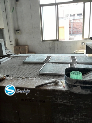 Four Sections Aluminum Brazing Furnace 650-700 Degree Spray Drying Mesh Belt 200mm/min