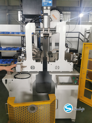 Blue / White Radiator Making Machine With Dual Workstations 0.8Mpa Working Pressure