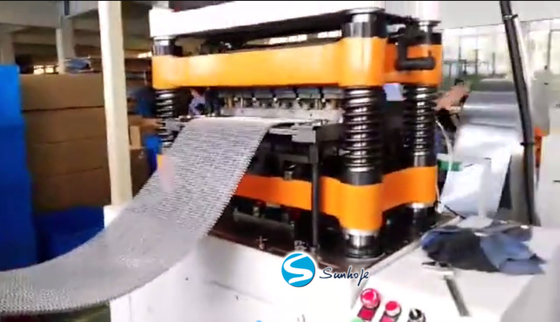 12x20mm Aluminum Fin Roll Forming Machine With 25-120 Strokes Per And Stepless Speed Regulation