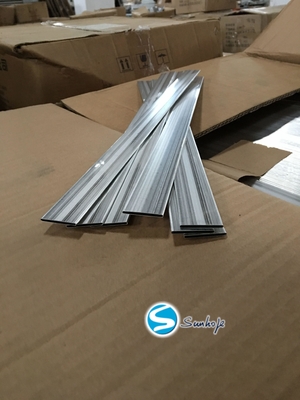 Silver High Frequency Welded Aluminum Alloy Tubes Pipe For Condenser Assemble Connection Type Silver Finish